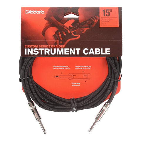 Cable Para Instrumento De 4.5 Metros Planet Wave Pw-bg-15bk