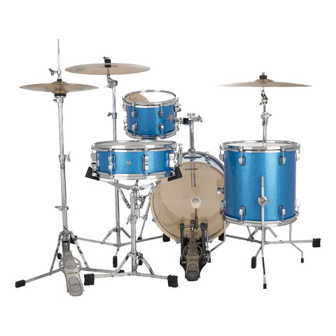 Batería Acústica Ludwig Breakbeats Azul 4 Compacta