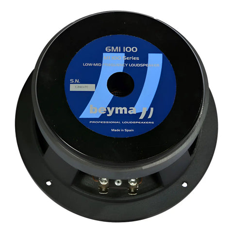 Bocina A 8 Ohms De 6  Pulgadas 250 W Beyma 6mi100 Negro