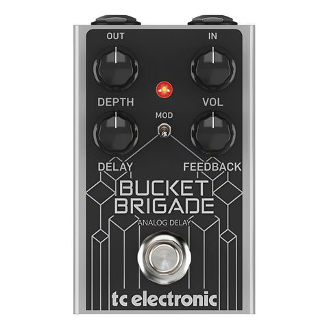 Pedal De Delay Bbd Analógico Tc Electronic Bucket Brigade Negro