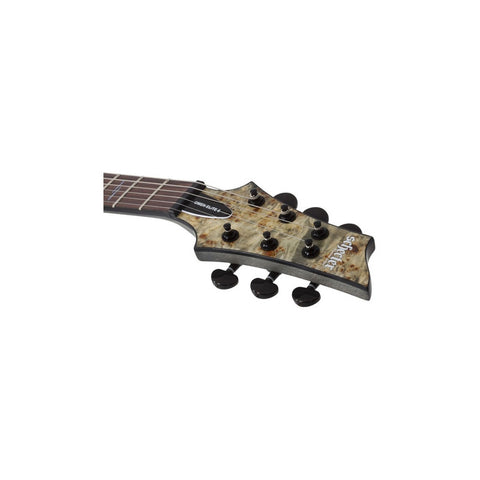 Schecter Omen Guitarra Eléctrica Charcoal Elite-6 Color Marrón Material Del Diapasón Maple