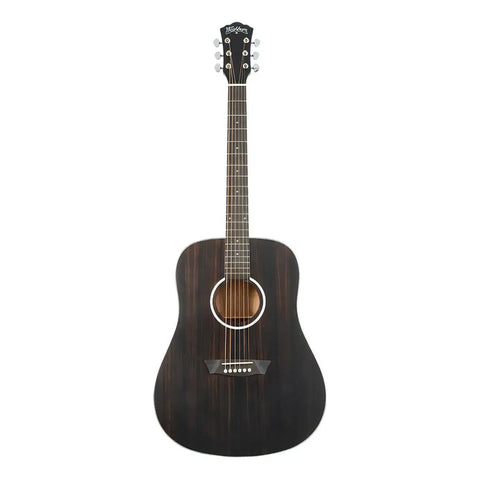 Guitarra Acústica Washburn Ebony D Marrón Oscuro 6 Cuerdas Ébano Dreadnought Diestro