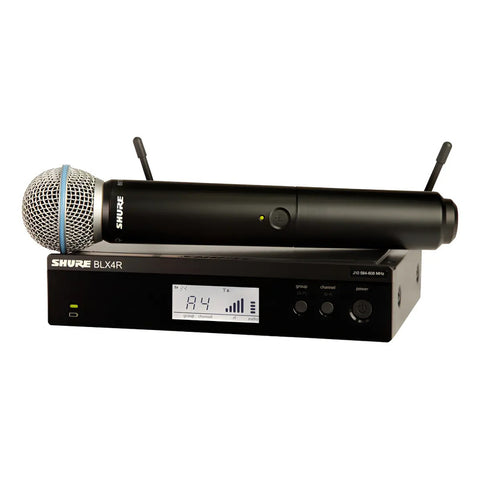 Sistema Inalábrico Con Micrófono De Mano Shure Blx24r/b58 Negro