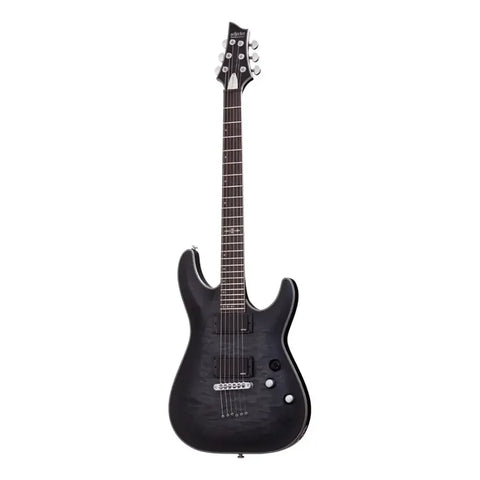 Guitarra Eléctrica Schecter C-1 Platinum See-thru Black Diestro Negro