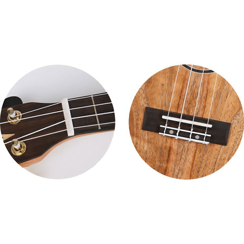 Ukulele Tamaño Soprano 12 Trastes, Flight Dus450 Man/man Marrón