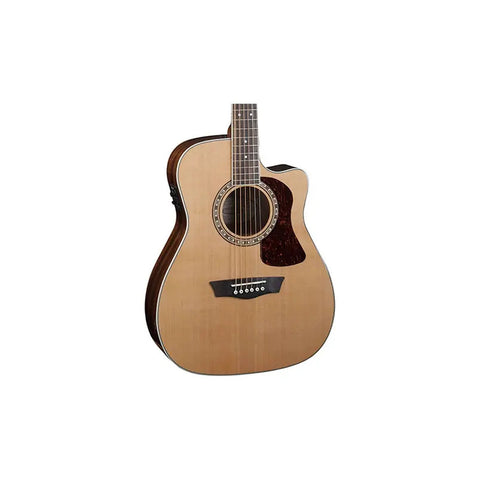 Washburn F11sce Guitarra Electroacústica Natural Tapa Cedro Diestro Ébano