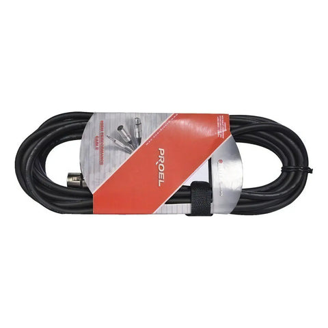 Cable Xlr Proel Bulk250lu10 10m Xlr Macho A Xlr Hembra Para Audio Profesional