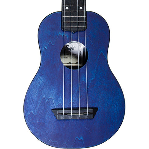 Ukelele Soprano Travel Azul Con Funda Flight Tus35 Blu  Azul