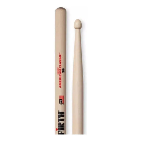Vic Firth 2b Baquetas 16 1/4 Punta Madera Batería Percusión Color Beige