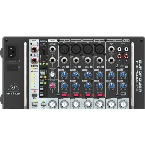 Consola Mezcladora Ultra Compacta 8 Ch Behringer Pmp500mp3