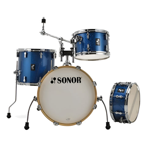 Batería De 4 Piezas Sonor Aqx Jazz Set Blue Ocean Sparkle Blue Ocean Sparkle