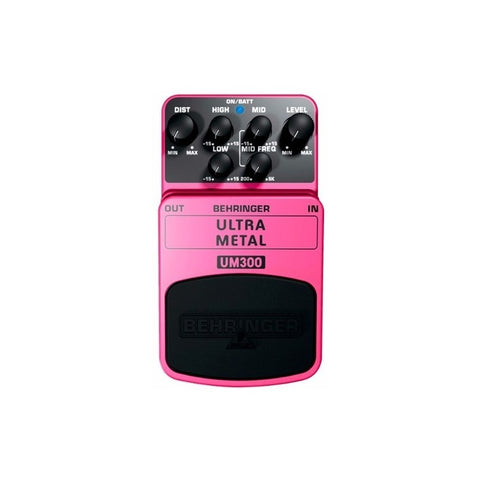 Behringer Um-300 Ultra Metal Pedal Guitarra Color Rosa