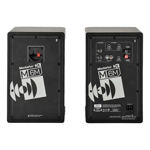 Par De Monitores De Estudio De 6  Bluetooth 5.0 Montarbo M6m Negro