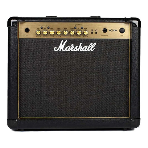 Amplificador Combo Guitarra Marshall Mg30gfx 30w Serie Gold Color Negro/oro