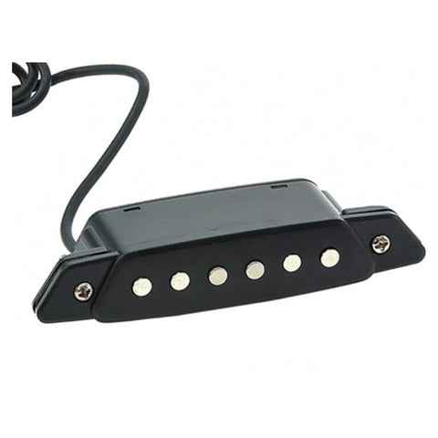 Pastilla Magnética Para Guitarra Acústica Belcat Sh-85 Negro