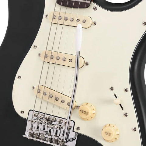 Guitarra Eléctrica Babilon Epic Ii-mb Stratocaster Negro 6 Cuerdas Diestro Color Negro Palo De Rosa