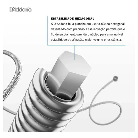 Cordas Para Guitarra D'addario Xl Chromes Ecg25 012 - 052