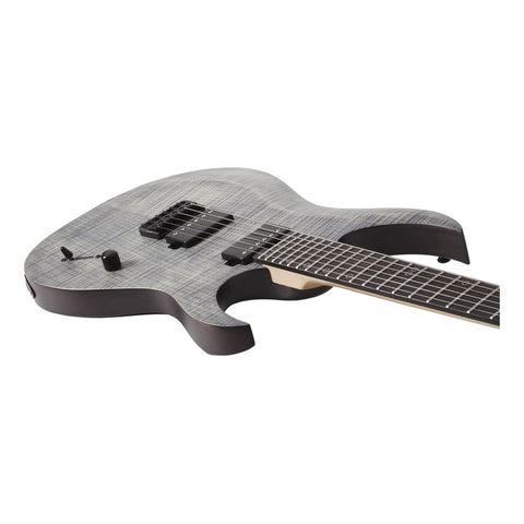 Guitarra Schecter Sunset 6 Extreme Eléctrica Grey Ghost Color Gray Ghost Material Del Diapasón Ébano Orientación De La Mano Diestro