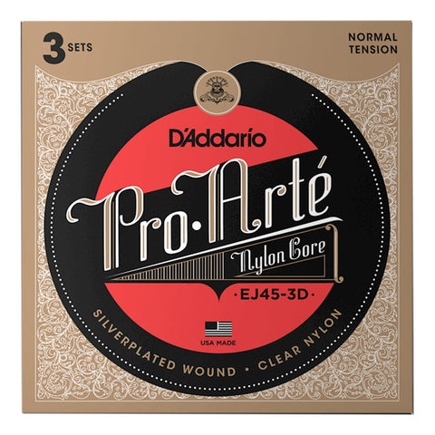 Juego De 3 Cuerdas De Guitarra Clásica Daddario Ej45 3-pack