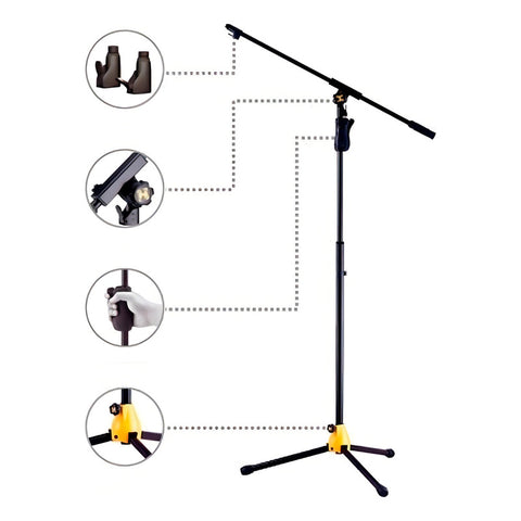 Pedestal Hercules Ms631b Plus Para Micrófono Soporte Base