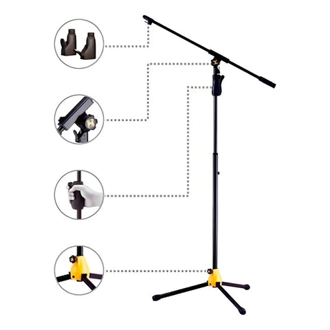 Pedestal Hercules Ms631b Plus Para Micrófono Soporte Base