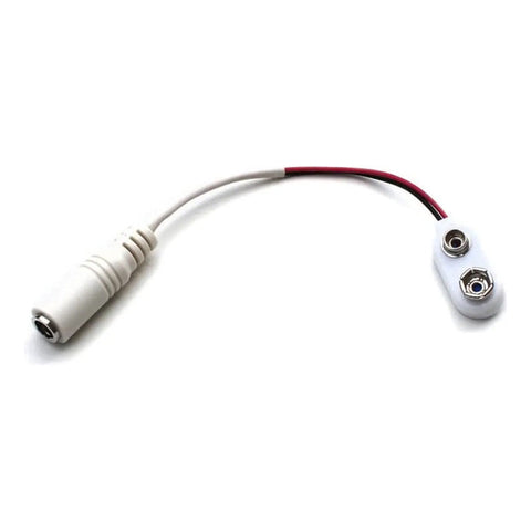 Cable Adaptador Diago Ps06 Para Pedales 9v Battery Clip 2.1mm Centro Negativo