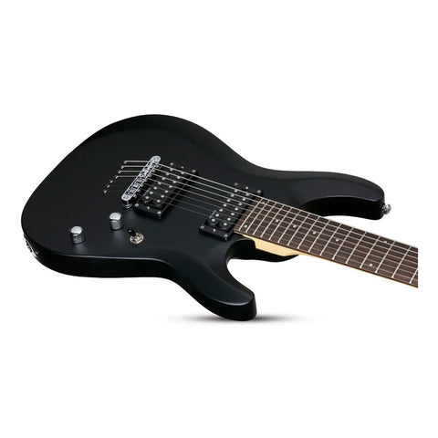 Guitarra Eléctrica Negro Satin 7 Cuerdas Schecter C7 Deluxe Diestro Gloss Black Palo De Rosa