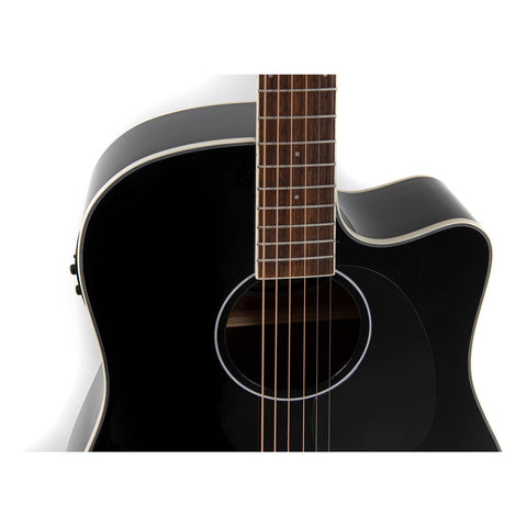 Guitarra Electroacústica Blk Applause Aed-96-5hg Wood Class Negro Diestro