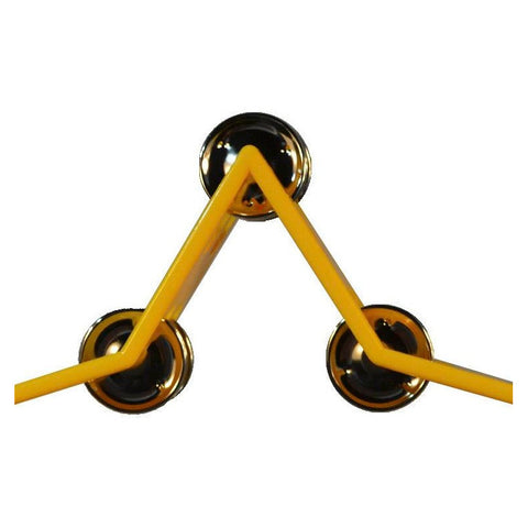 Pandero De Plástico Forma De Estrella Amarilla New Beat Mx-5 Amarillo