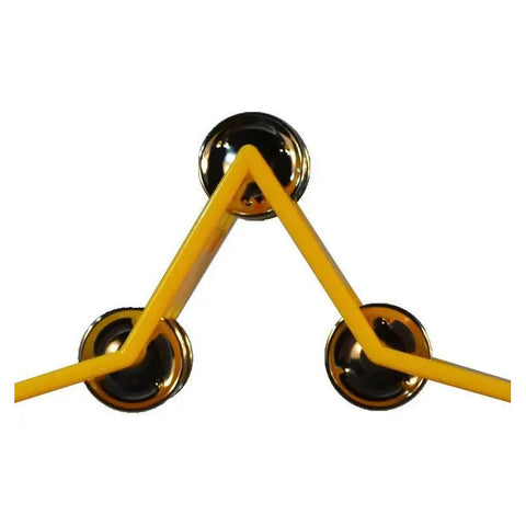 Pandero De Plástico Forma De Estrella Amarilla New Beat Mx-5 Amarillo