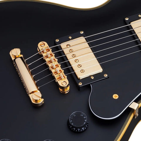 Guitarra Schecter Solo-ii Custom Negro Satinado Envejecido Diestro Negro