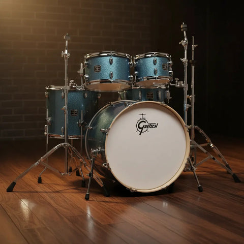 Bateria Gretsch Acustica Shell Pack Energy 22 Azul Sparkle Azul Acero