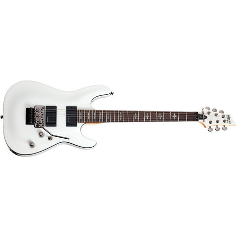 Guitarra Schecter Demon-6 Fr Blanca Tilo Puente Floyd Rose C 24 Trastes
