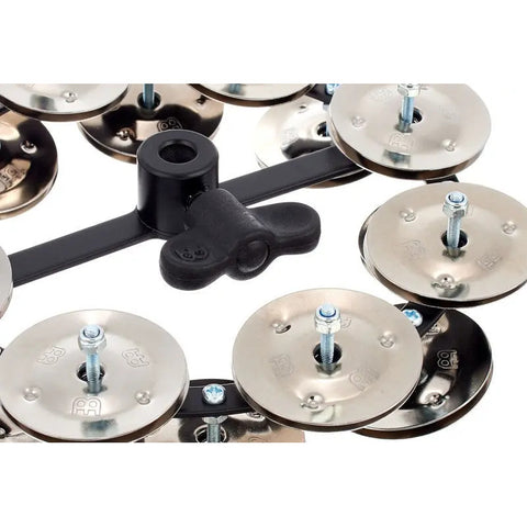 Pandero Montable P/bateristas Crotalos Acero, Meinl Hthh2bk Gris