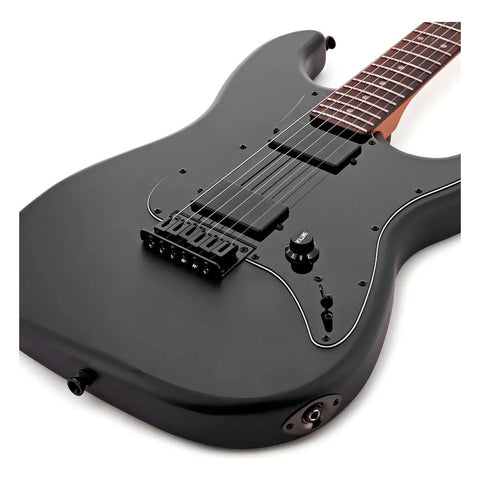 Guitarra Electrica Jet Guitars Js-400 Mbk R Color Negro Material Del Diapasón Rosewood Orientación De La Mano Diestro Palo De Rosa