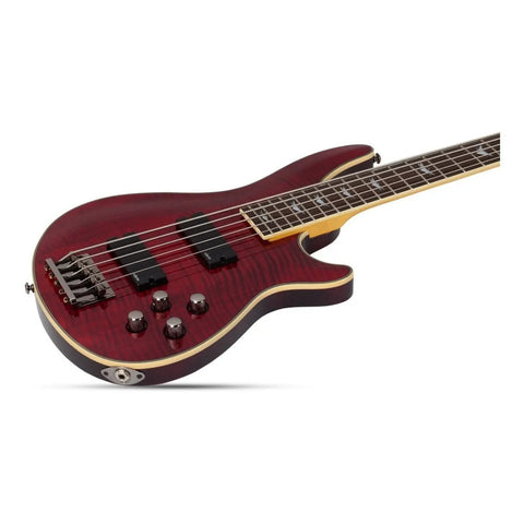 Bajo Eléctrico Schecter Omen Extreme-5 De 5 Cuerdas Cuo Color Black Cherry Orientación De La Mano Diestro Barnizado