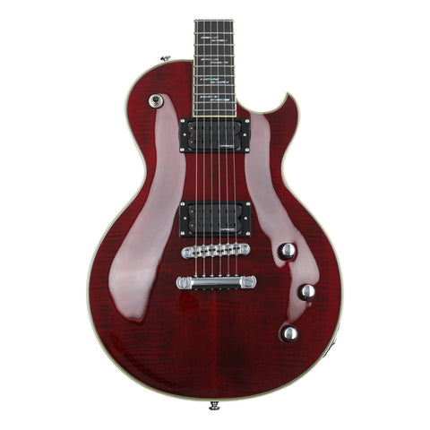 Guitarra Eléctrica Schecter Solo-ii Supreme Black Cherry Bur Diestro Rojo Ébano