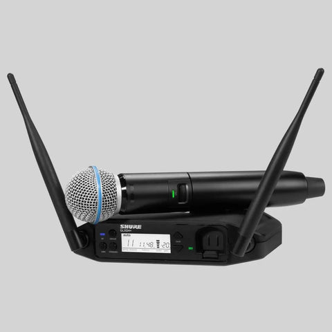 Sistema Inalámbrico Digital Con Micrófono Shure Glxd24+/b58 Color Negro