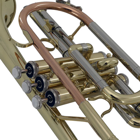 Corneta Wesner Bb 4 Válvulas Acero Inoxidable Modelo Pco2000-l