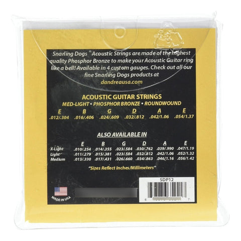 Cuerdas P/guitarra Acústica Calibre .012-.054 Dandrea Sdp12