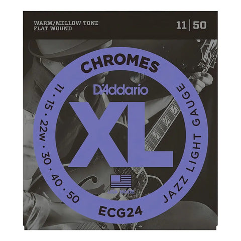 Cuerda Guit Electrica D'addario 11-50 Entorchad Plano Ecg-24