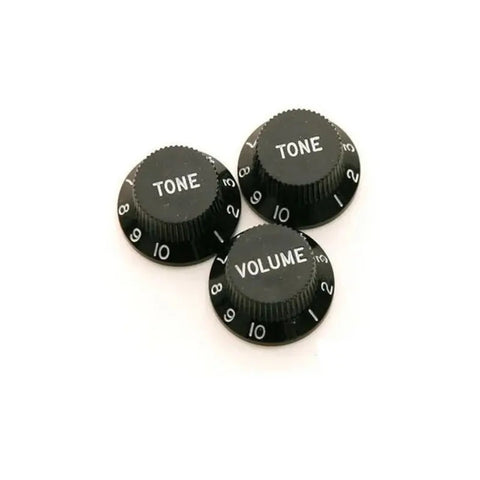 Perillas Negras Dimarzio Dm2111 Para Guitarra Stratocaster Set 3 Unidades Negro