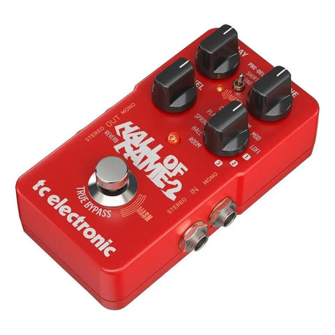 Pedal Tc Electronic Hall Of Fame 2 Reverb Para Guitarra Eléctrica Rojo