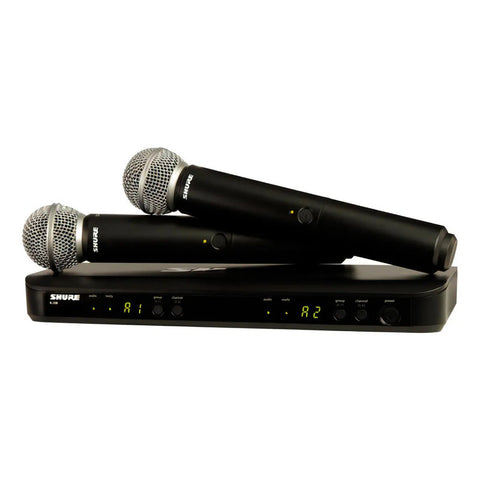 Micrófono Inalámbrico Shure Blx Series 288/sm58 Color Negro