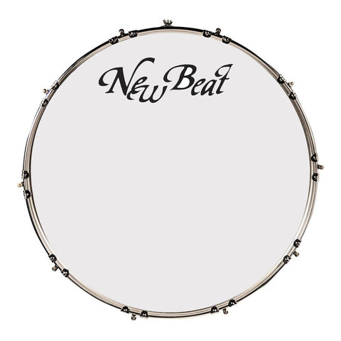 Tambora De 22 X 20 Pulgadas Color Blanco New Beat Nbmd-2220c