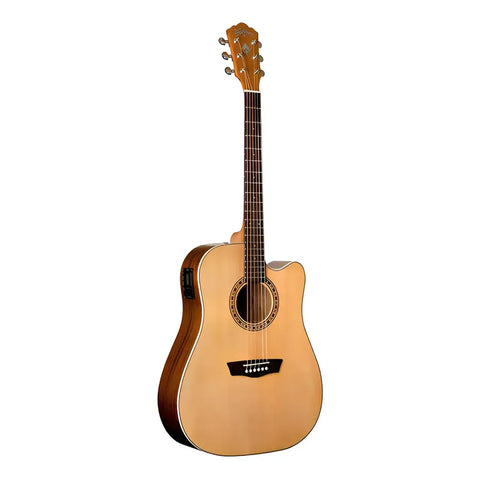 Guitarra Electroacústica Washburn D7sce Cutaway 6 Cuerdas Caoba Abeto Natural