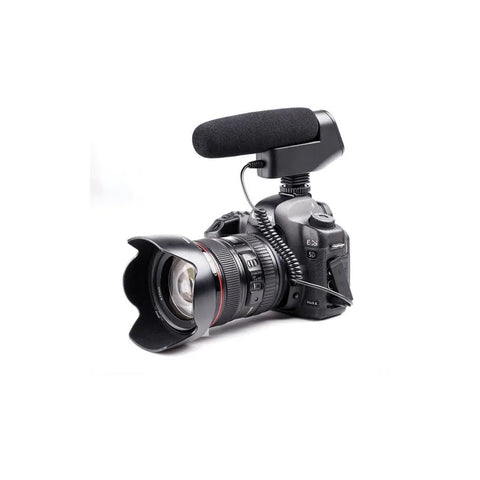 Micrófono Shotgun Condensador Unidireccional Boya By-vm600 Negro