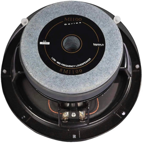 Bocina De 8  Pulgadas A 8 Ohms 250 W Beyma 8mi100 Negro