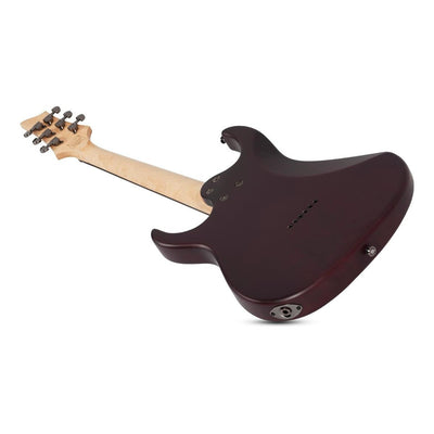 Guitarra Eléctrica Schecter Sgr Banshee-6 De Tilo Walnut Satin Con Diapasón De Palo De Rosa