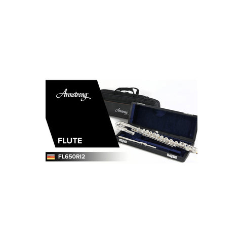 Flauta Transversal Cabezal Recto Y Curvo Armstrong Fl650ri2 Color Niquel